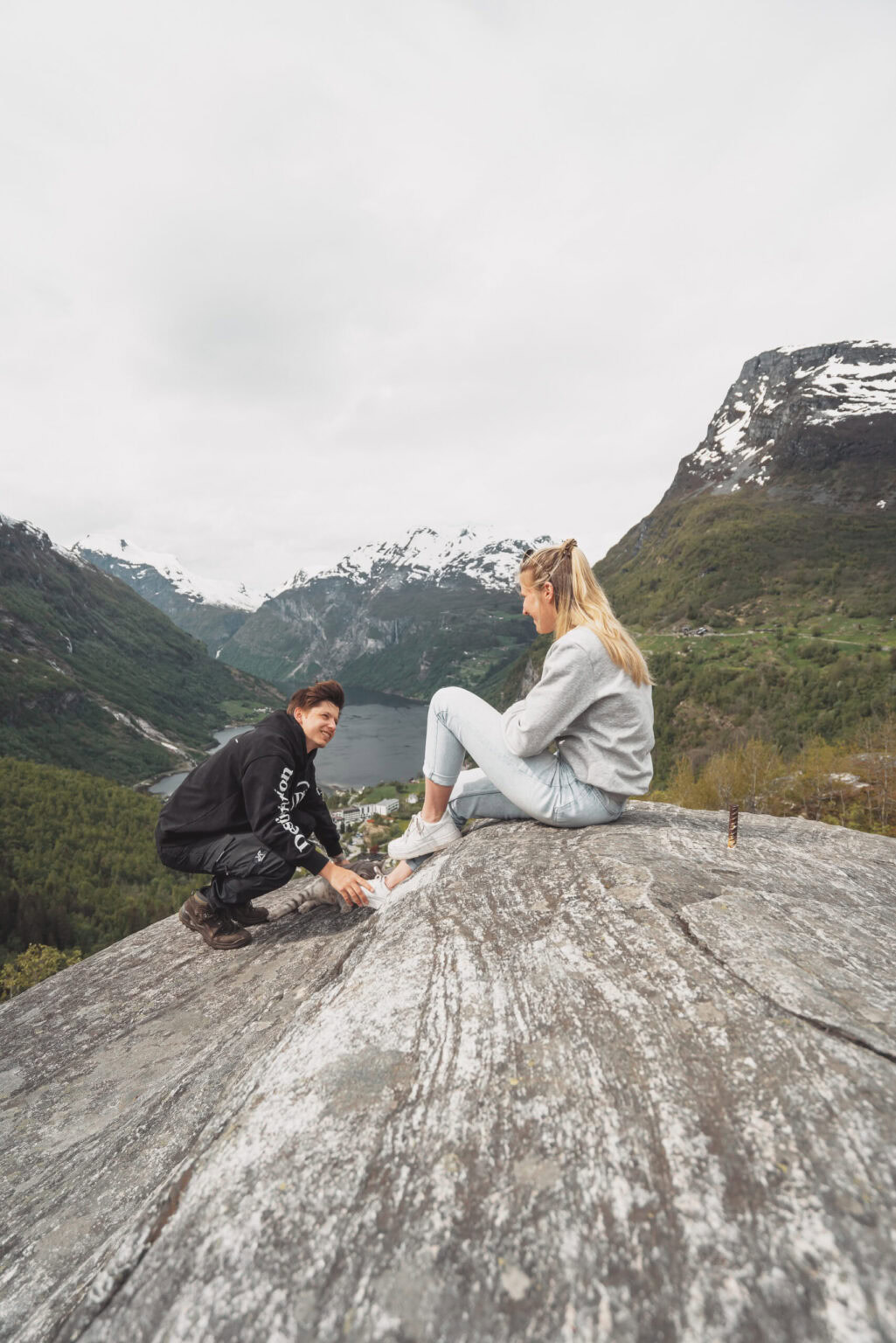 View over the Geirangerfjord in Norway