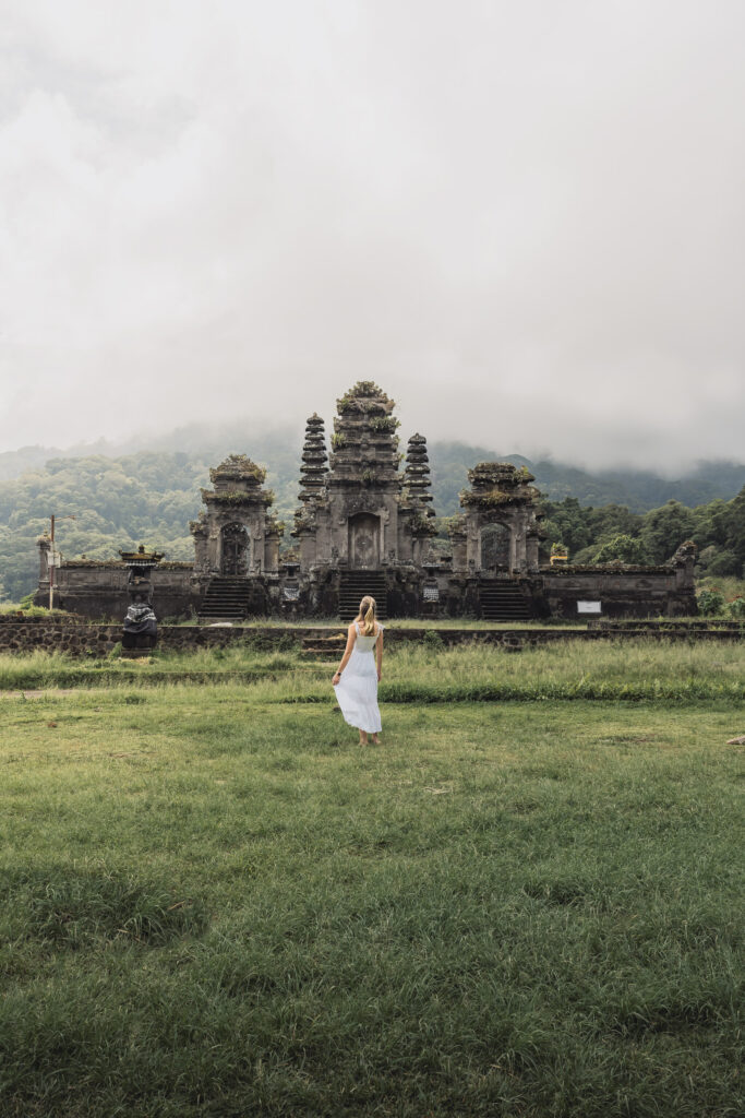 The pura ulun danu tamblingan temple in Munduk, Bali