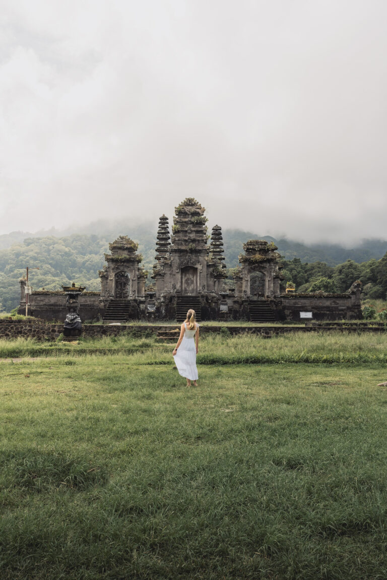 The pura ulun danu tamblingan temple in Munduk, Bali