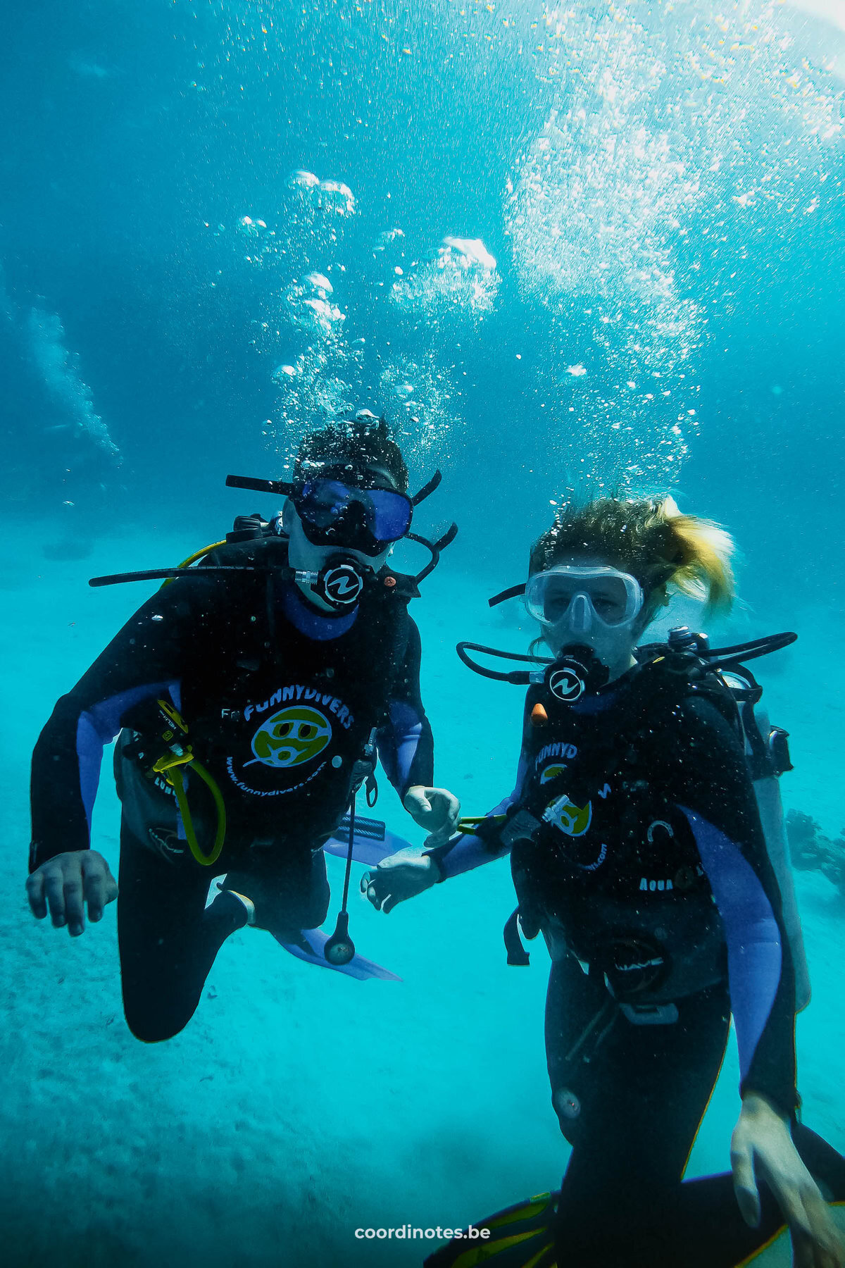 Both of us scuba diving in Egypt