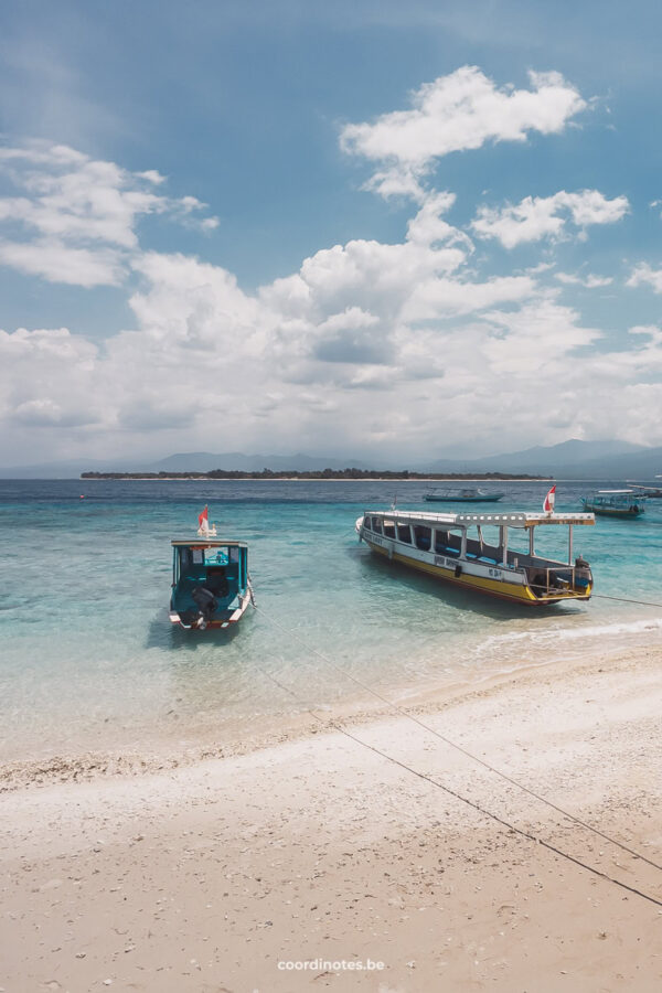 Boats at Gili Meno