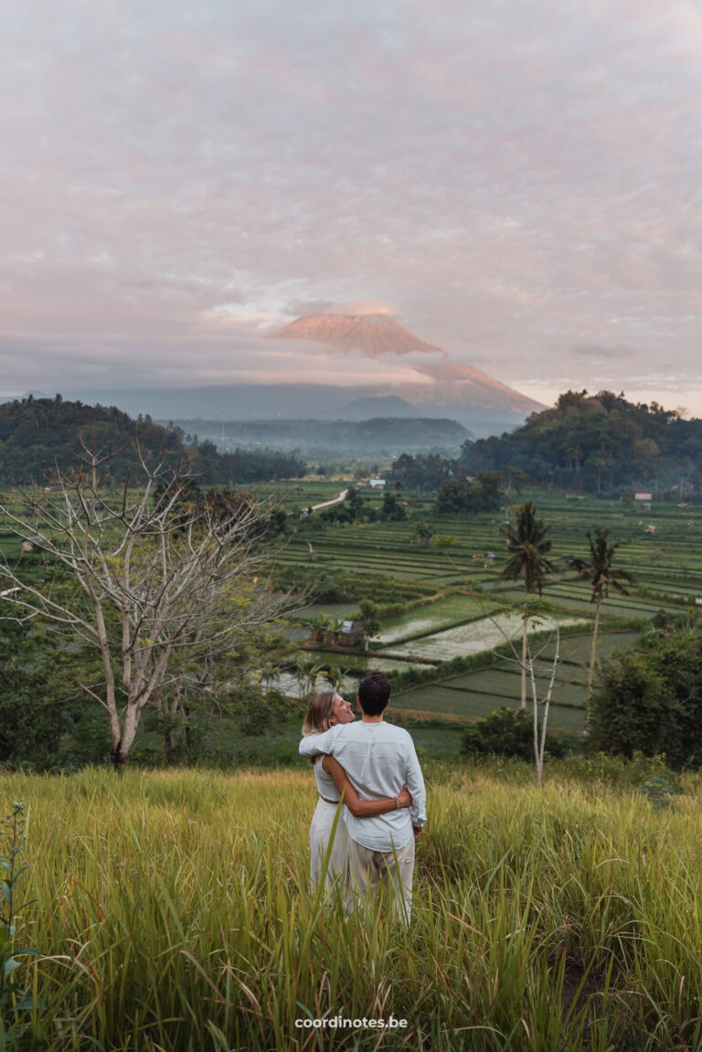 Watching the sunrise at Bukit Cinta Viewpoint is one of the things to do in Amed Bali