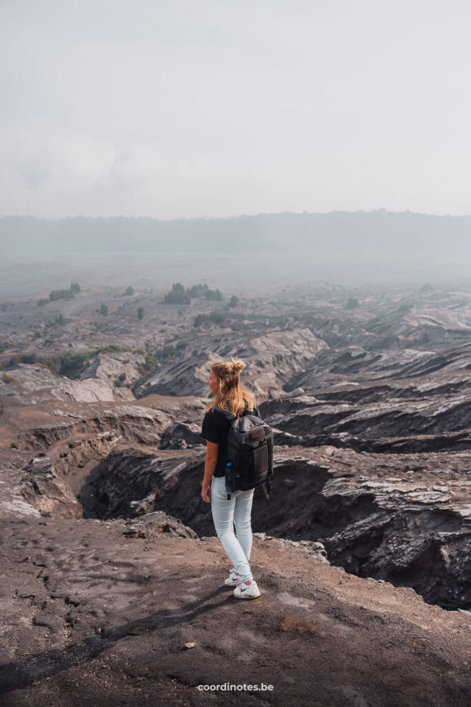 Climb the volcano crater rim​