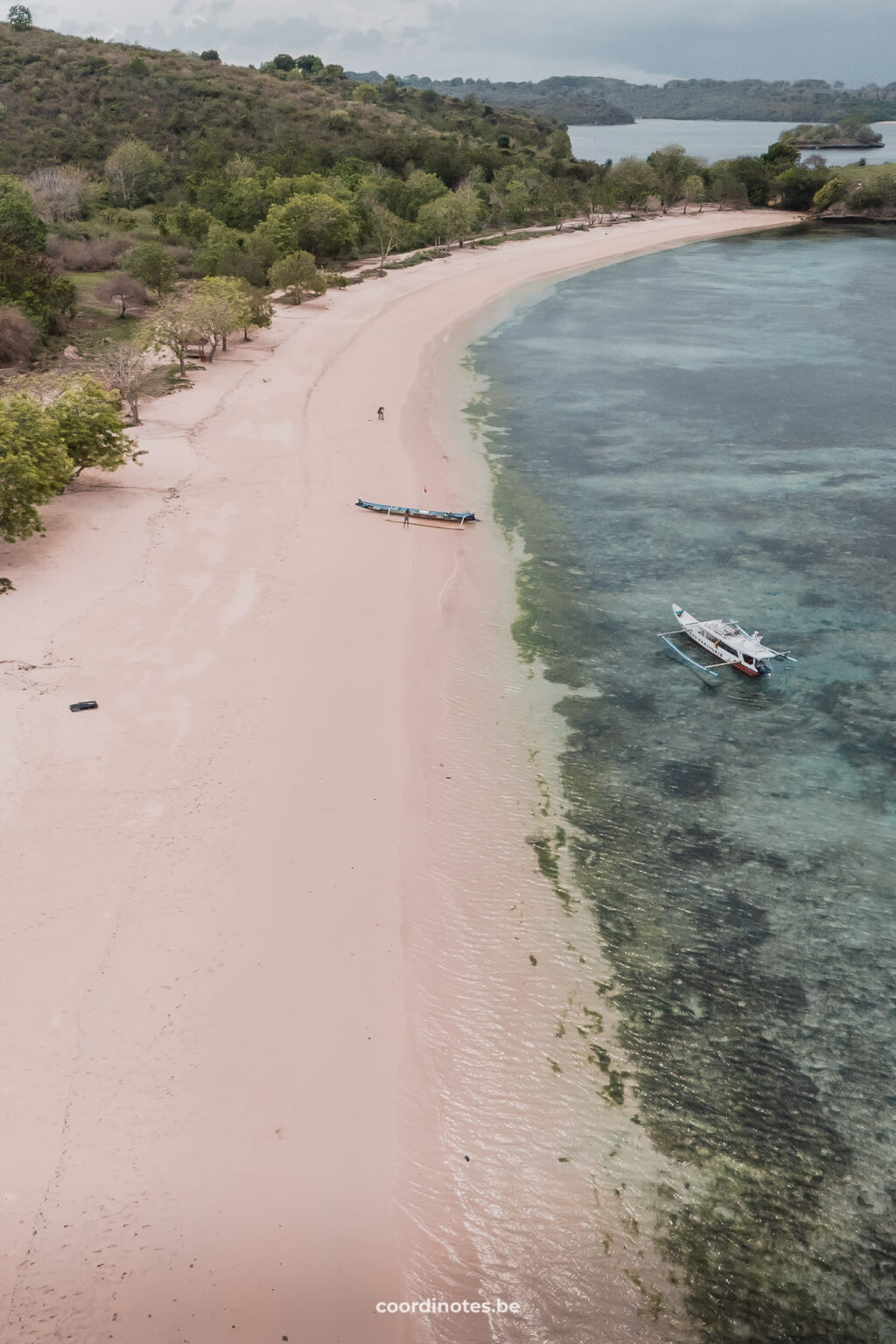 Pink Beach on Lombok