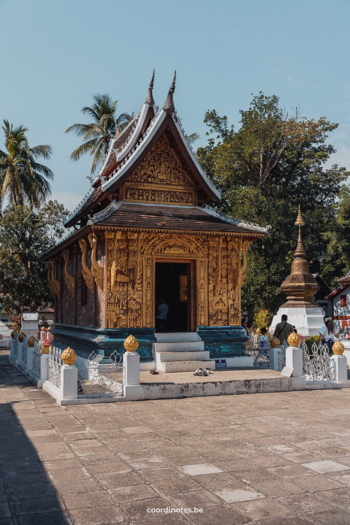 One of the little temples at the Wat Xieng Thong temple in Luang Prabang