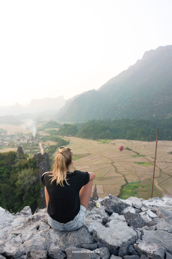 Hot air balloon in Vang Vieng