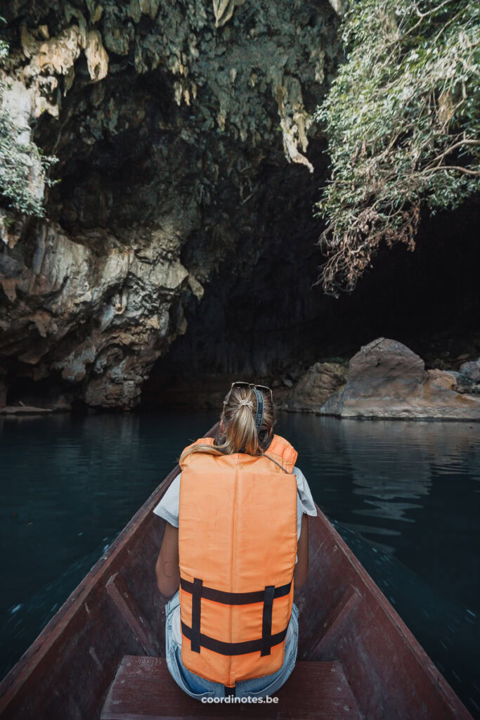 Boat ride into Kong Lor Cave