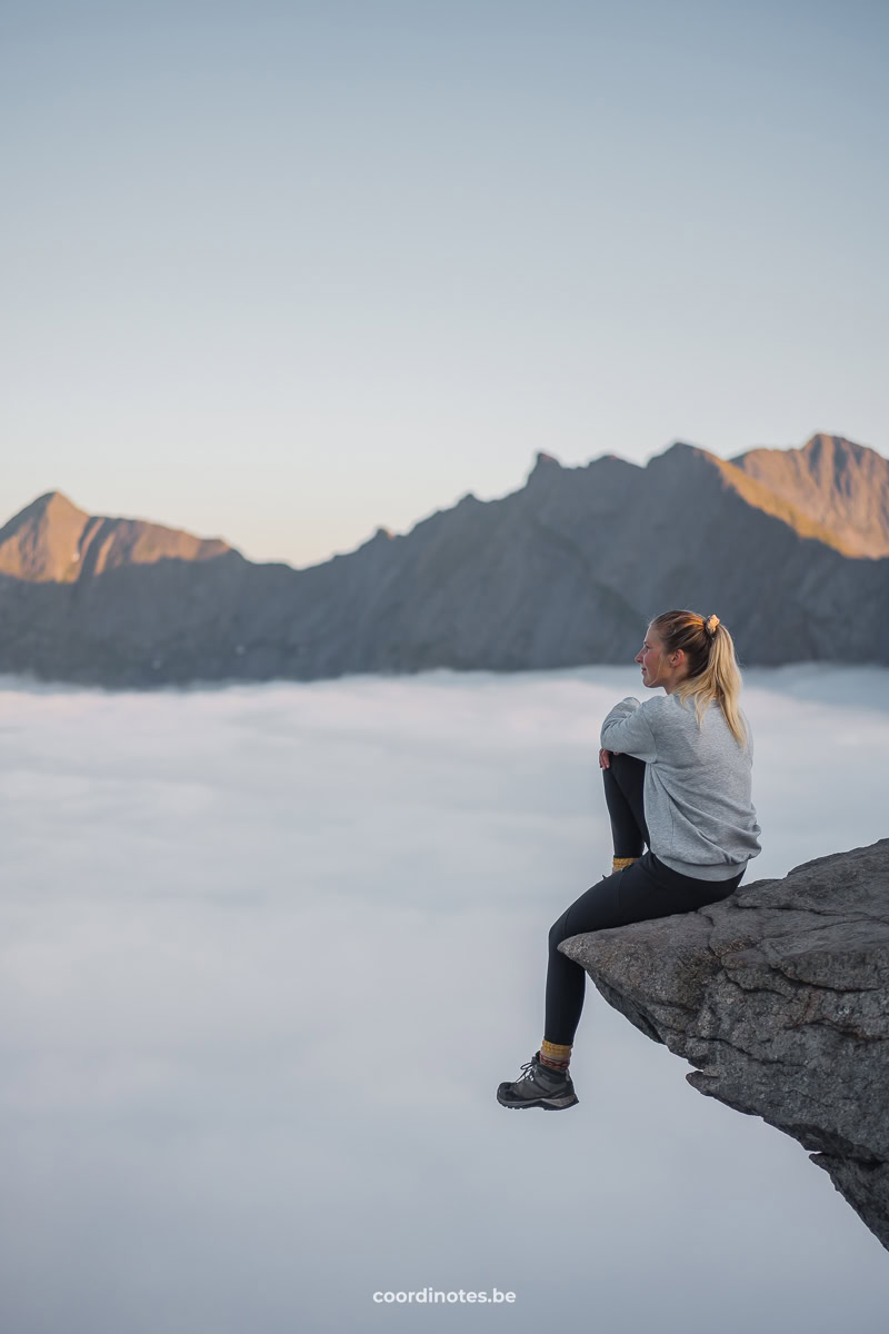 Cloud inversion on another day at Ryten, Lofoten, Norway