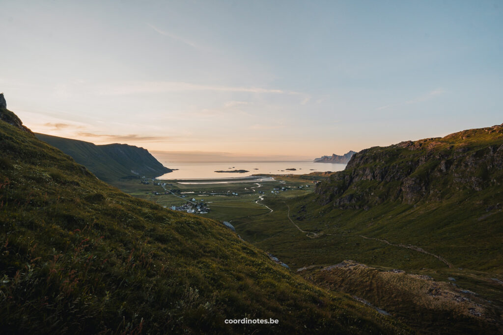 Views from the hiking trail up Ryten, Lofoten