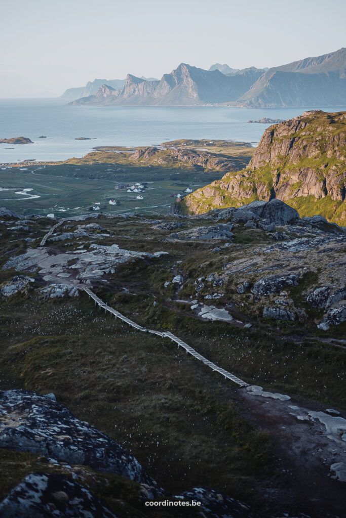 The hiking path up Ryten, Lofoten