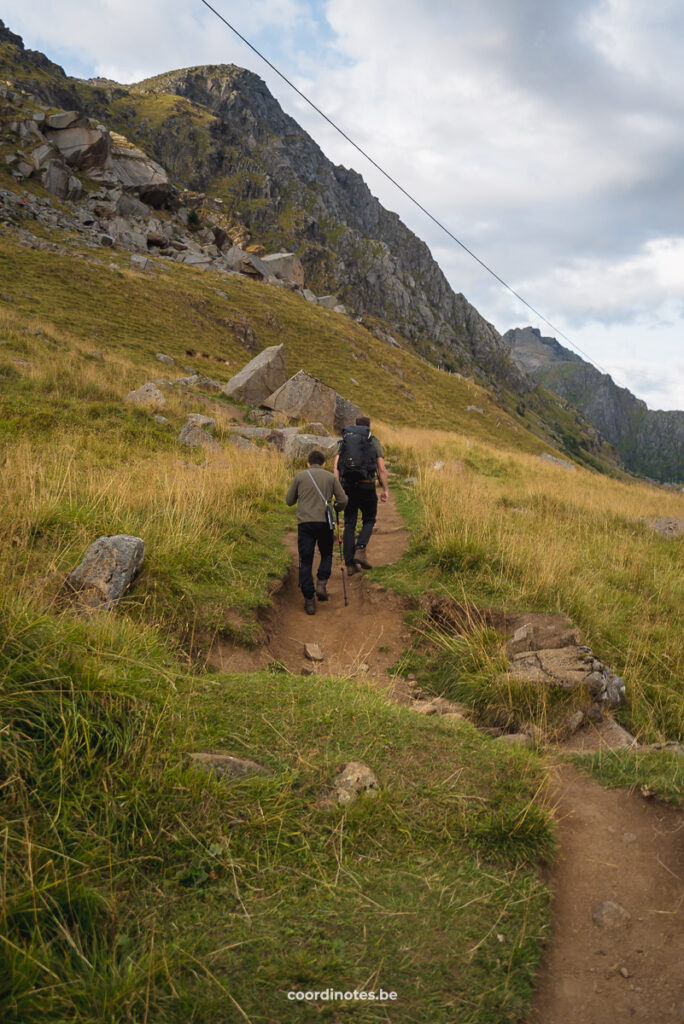 Hiking on the Mannen mountain, Lofoten