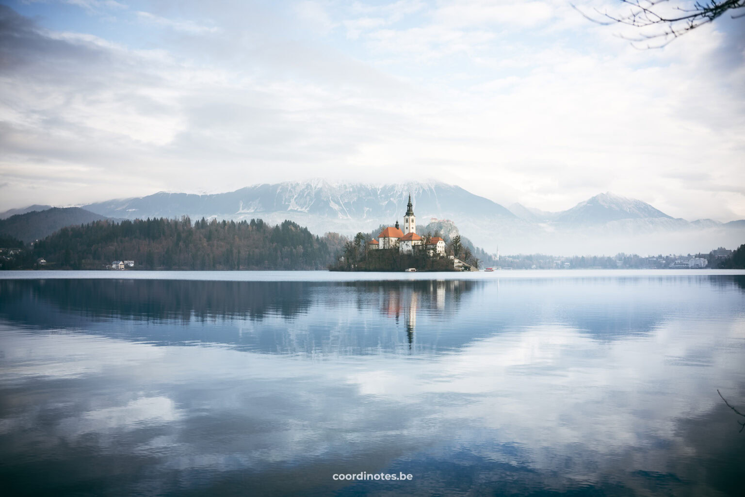 Lake Bled in winter