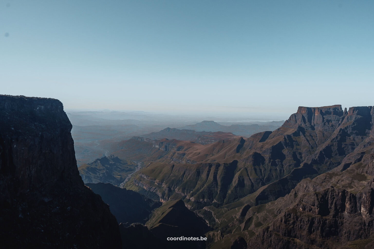 Breathtaking views over Drakensberg amphitheater, one of the best places to visit in South Africa