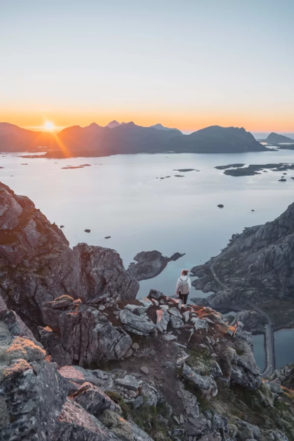 Festvagtind hike in Lofoten, Norway